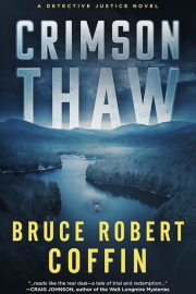 Front cover of Crimson Thaw by Maine author Bruce Robert Coffin