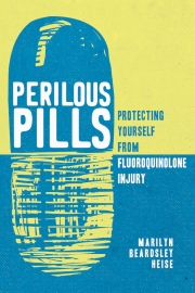 Front cover of Perilous Pills by Maine author Marilyn Beardsley Heise